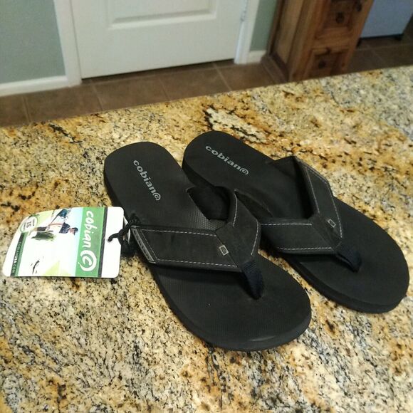 Vtg Man Cobian Maverick 11 Flip Flop Sandal MAV 10-001 Black 100% Original New - Picture 3 of 12
